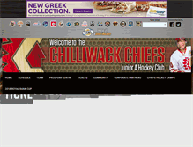 Tablet Screenshot of chilliwackchiefs.net